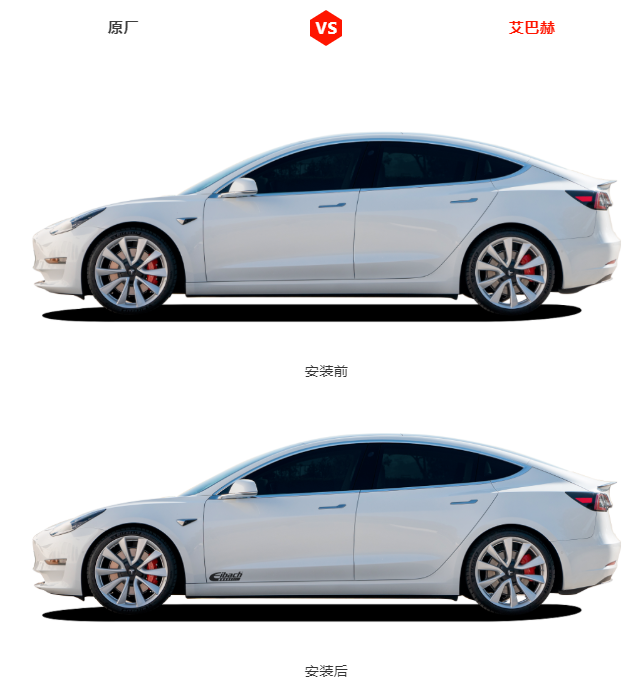 电动车亦有激情 | 特斯拉 Tesla Model 3 艾巴赫高性能弹簧Pro-Kit+稳定杆Anti-Roll-Kit(图5)